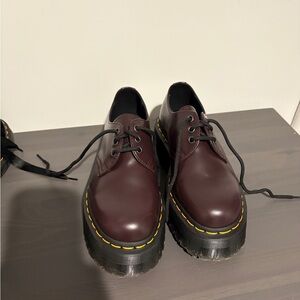 Dr. Martens platform 1461 Quad Burgundy, Size 6